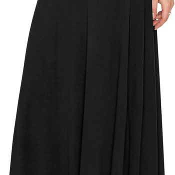 Women's Styleish Print/Solid High Waist Flare Long Maxi Skirt