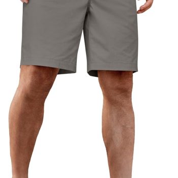 Men's Casual Shorts Cotton Elastic Waist Drawstring Shorts Lightweight Summer Beach Shorts