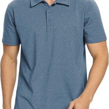 Polo Shirts for Men Short/Long Sleeve Soft Cotton Collared Shirt