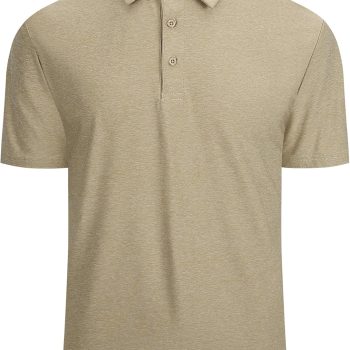 Mens Golf Shirt Moisture Wicking Quick-Dry Short Sleeve Casual Polo Shirts for Men